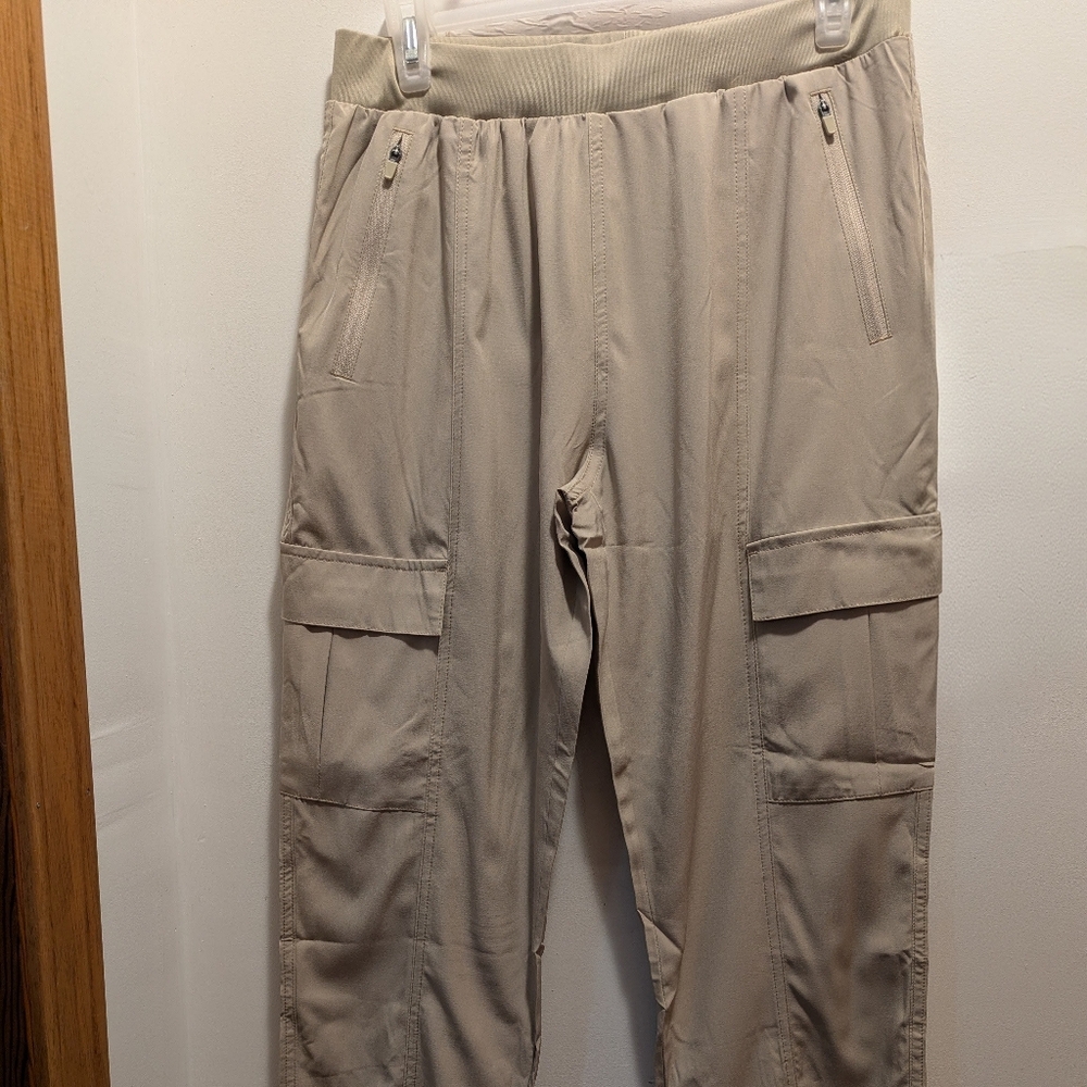 Seamaid Womens Medium Tan Hiking Pants With Pockets Stretch Waist New